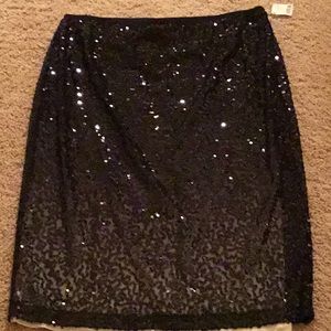 NWT Talbots Collection ombré sequin skirt